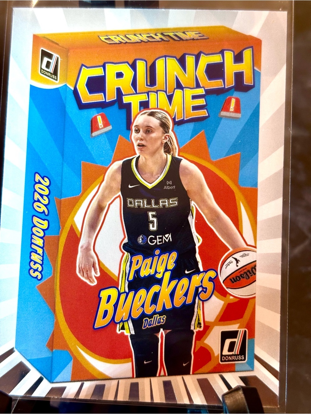 Paige Buecker Basketball Card  Dallas Wings CRUNCH TIME